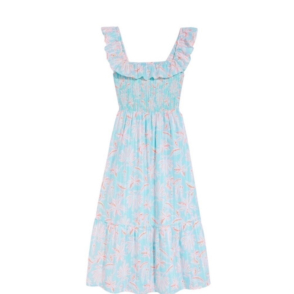 Vineyard Vines Aqua and Coral Dress